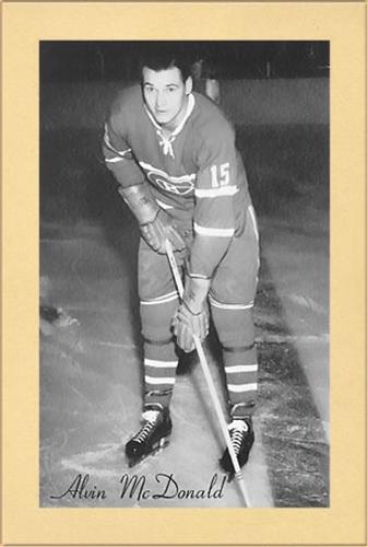1944-64 Bee Hive Hockey Photos (Group 2) #NNO Alvin McDonald Front
