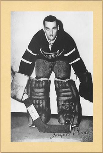 1944-64 Bee Hive Hockey Photos (Group 2) #NNO Jacques Plante Front