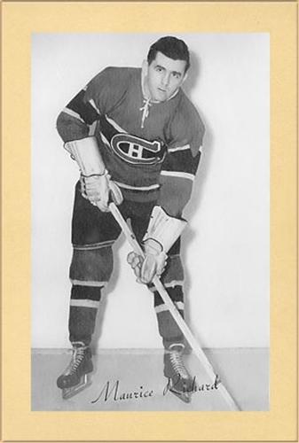 1944-64 Bee Hive Hockey Photos (Group 2) #NNO Maurice Richard Front