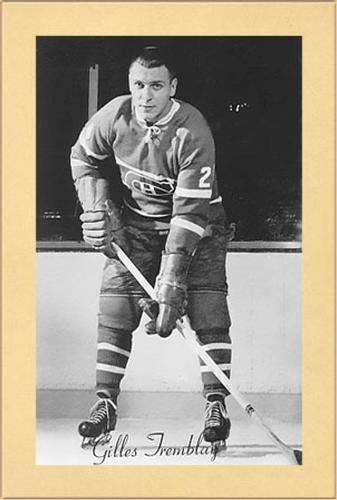 1944-64 Bee Hive Hockey Photos (Group 2) #NNO Gilles Tremblay Front