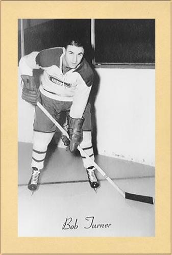 1944-64 Bee Hive Hockey Photos (Group 2) #NNO Bob Turner Front