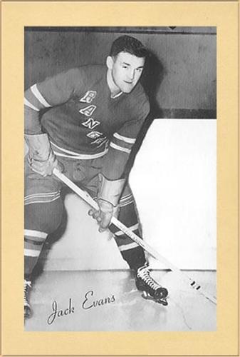 1944-64 Bee Hive Hockey Photos (Group 2) #NNO Jack Evans Front