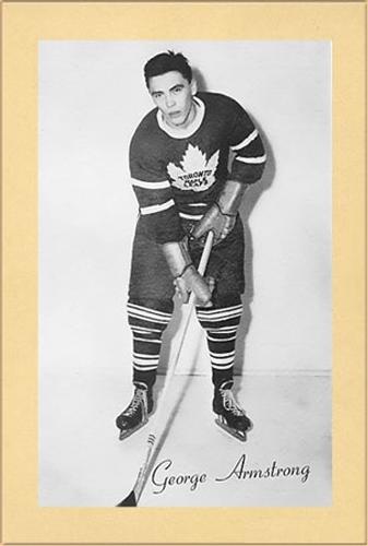1944-64 Bee Hive Hockey Photos (Group 2) #NNO George Armstrong Front