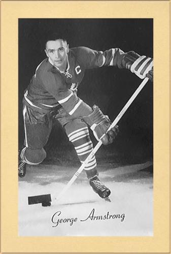 1944-64 Bee Hive Hockey Photos (Group 2) #NNO George Armstrong Front