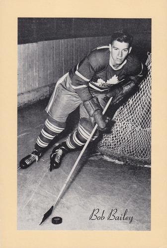 1944-64 Bee Hive Hockey Photos (Group 2) #NNO Bob Bailey Front