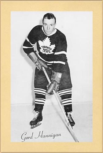 1944-64 Bee Hive Hockey Photos (Group 2) #NNO Gord Hannigan Front