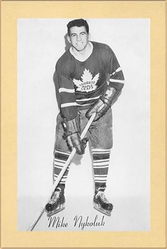 1944-64 Bee Hive Hockey Photos (Group 2) #NNO Mike Nykoluk Front