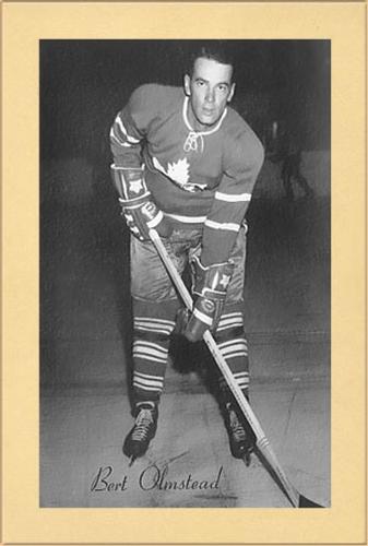 1944-64 Bee Hive Hockey Photos (Group 2) #NNO Bert Olmstead Front