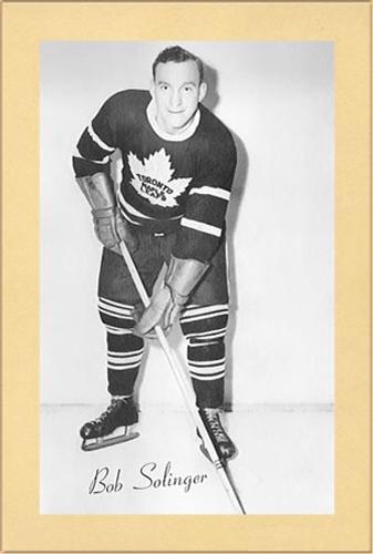 1944-64 Bee Hive Hockey Photos (Group 2) #NNO Bob Solinger Front