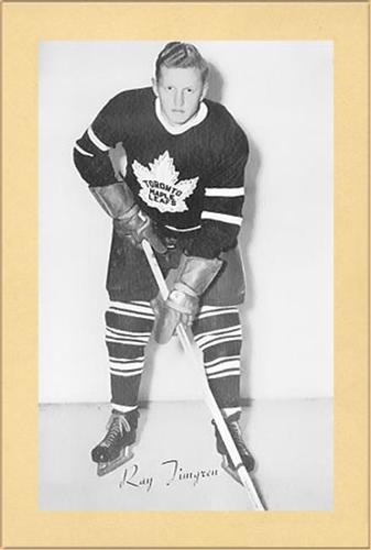1944-64 Bee Hive Hockey Photos (Group 2) #NNO Ray Timgren Front