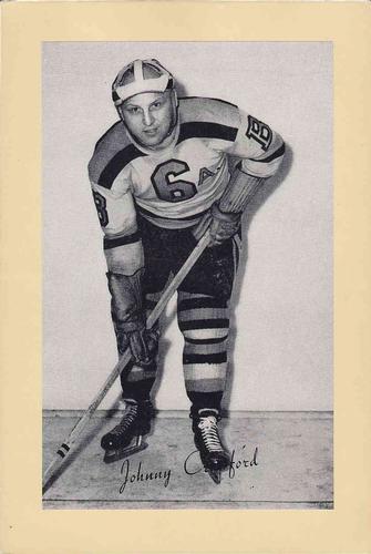 1944-64 Bee Hive Hockey Photos (Group 2) #NNO Johnny Crawford Front