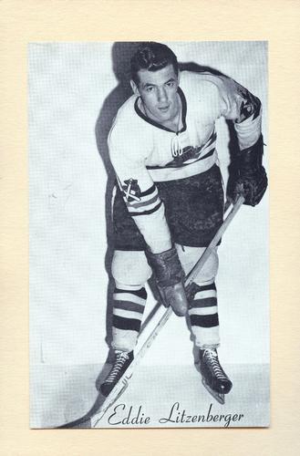 1944-64 Bee Hive Hockey Photos (Group 2) #NNO Eddie Litzenberger Front