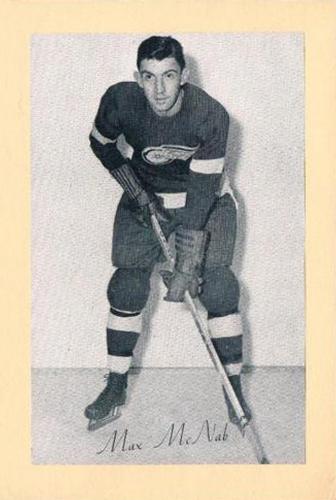 1944-64 Bee Hive Hockey Photos (Group 2) #NNO Max McNab Front