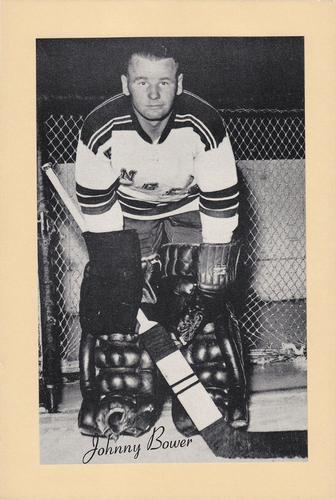 1944-64 Bee Hive Hockey Photos (Group 2) #NNO Johnny Bower Front