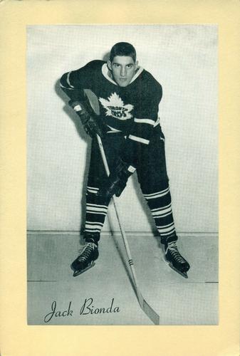 1944-64 Bee Hive Hockey Photos (Group 2) #NNO Jack Bionda Front