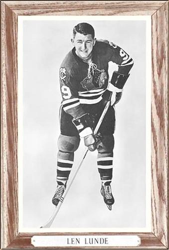 1964-67 Bee Hive Hockey Photos (Group 3) #NNO Len Lunde Front