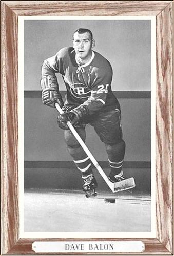 1964-67 Bee Hive Hockey Photos (Group 3) #NNO Dave Balon Front