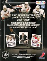 2008-09 NHL Power Players Sticker Collection Toys 'R Us #NNO Collector's album Front