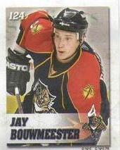 2008-09 NHL Power Players Sticker Collection Toys 'R Us #124 Jay Bouwmeester Front