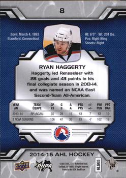 2014-15 Upper Deck AHL #8 Ryan Haggerty Back