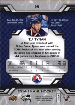 2014-15 Upper Deck AHL #16 T.J. Tynan Back