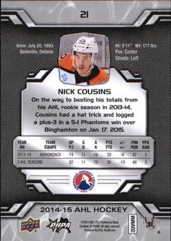 2014-15 Upper Deck AHL #21 Nick Cousins Back