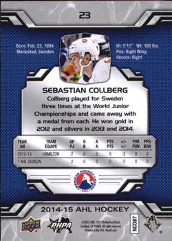 2014-15 Upper Deck AHL #23 Sebastian Collberg Back
