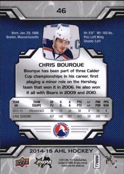 2014-15 Upper Deck AHL #46 Chris Bourque Back