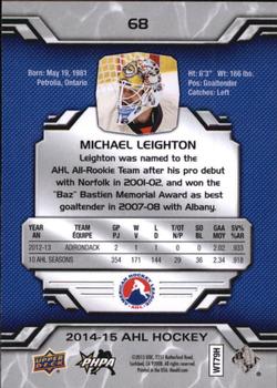 2014-15 Upper Deck AHL #68 Michael Leighton Back