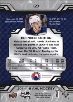 2014-15 Upper Deck AHL #69 Brenden Kichton Back