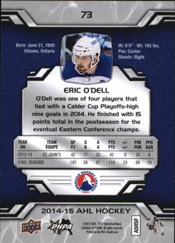 2014-15 Upper Deck AHL #73 Eric O'Dell Back