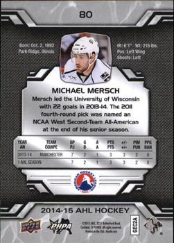 2014-15 Upper Deck AHL #80 Michael Mersch Back