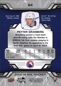 2014-15 Upper Deck AHL #84 Petter Granberg Back