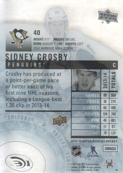 2014-15 Upper Deck Ice #40 Sidney Crosby Back