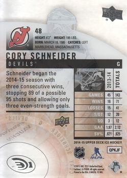 2014-15 Upper Deck Ice #48 Cory Schneider Back