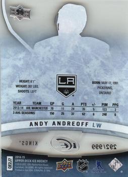 2014-15 Upper Deck Ice #96 Andy Andreoff Back