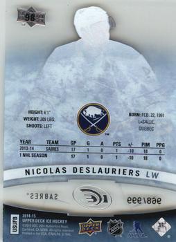 2014-15 Upper Deck Ice #98 Nicolas Deslauriers Back