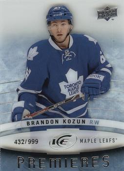 2014-15 Upper Deck Ice #106 Brandon Kozun Front