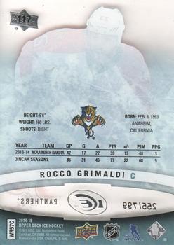 2014-15 Upper Deck Ice #117 Rocco Grimaldi Back