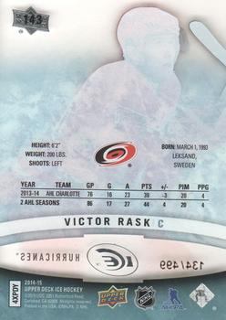 2014-15 Upper Deck Ice #143 Victor Rask Back