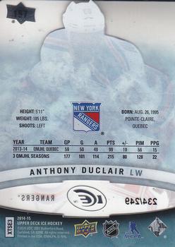 2014-15 Upper Deck Ice #157 Anthony Duclair Back