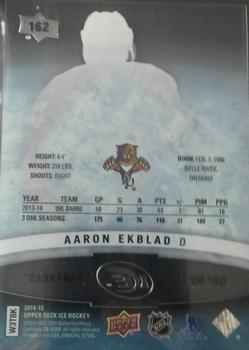 2014-15 Upper Deck Ice #162 Aaron Ekblad Back