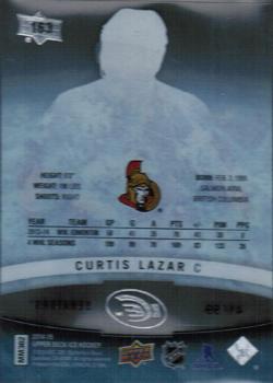 2014-15 Upper Deck Ice #163 Curtis Lazar Back