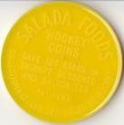 1961-62 Salada Coins #7 John Bucyk Back