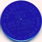 1961-62 Salada Coins #41 Johnny Bower Back