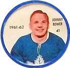 1961-62 Salada Coins #41 Johnny Bower Front