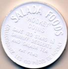 1961-62 Salada Coins #67 Val Fonteyne Back