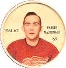 1961-62 Salada Coins #69 Parker MacDonald Front