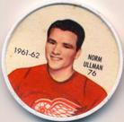 1961-62 Salada Coins #76 Norm Ullman Front