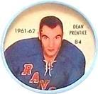 1961-62 Salada Coins #84 Dean Prentice Front